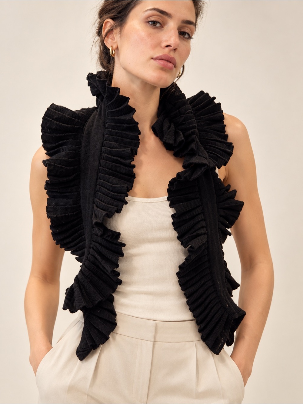Rodika zanian cozy ruffle scarf JG